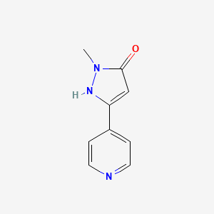 1-methyl-3-(pyridin-4-yl)-1H-pyrazol-5-ol - 944545-94-2