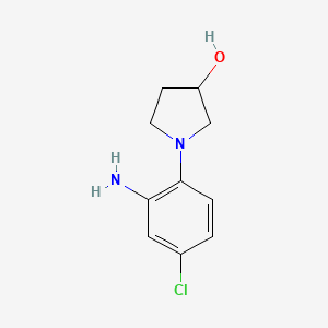 1-(2-Amino-4-chlorophenyl)pyrrolidin-3-ol - 1220037-87-5