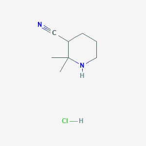 2,2-Dimethylpiperidine-3-carbonitrile hydrochloride - 1374658-07-7