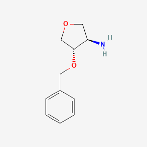 [4-(Benzyloxy)tetrahydrofuran-3-yl]amine hydrochloride - 2206200-05-5