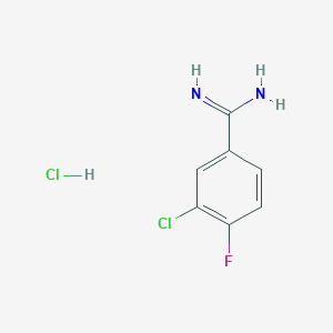 3-Chloro-4-fluoro-benzamidine hydrochloride - 477844-52-3