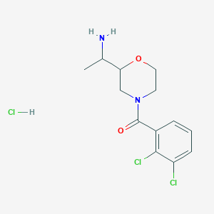 1-[4-(2,3-Dichlorobenzoyl)morpholin-2-yl]ethan-1-amine hydrochloride - 1803599-80-5