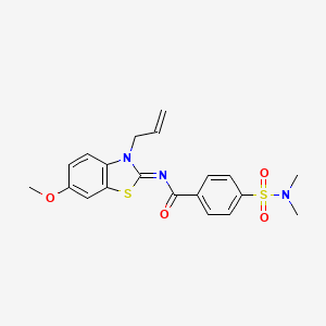 (Z)-N-(3-allyl-6-methoxybenzo[d]thiazol-2(3H)-ylidene)-4-(N,N-dimethylsulfamoyl)benzamide - 941976-81-4