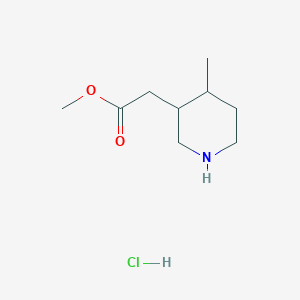 Methyl 2-(4-methylpiperidin-3-yl)acetate hydrochloride - 1860028-39-2