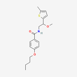 4-Butoxy-N-[2-methoxy-2-(5-methylthiophen-2-YL)ethyl]benzamide - 1797159-55-7