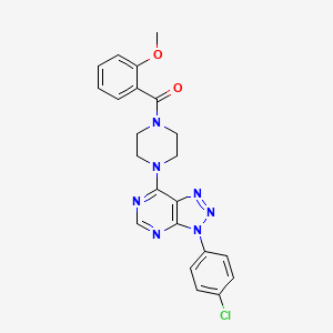 (4-(3-(4-chlorophenyl)-3H-[1,2,3]triazolo[4,5-d]pyrimidin-7-yl)piperazin-1-yl)(2-methoxyphenyl)methanone - 920228-48-4