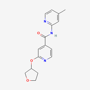 N-(4-methylpyridin-2-yl)-2-(oxolan-3-yloxy)pyridine-4-carboxamide - 1904218-57-0