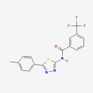 N-[5-(4-methylphenyl)-1,3,4-thiadiazol-2-yl]-3-(trifluoromethyl)benzamide - 392244-63-2