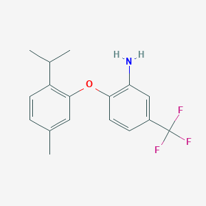 2-(2-Isopropyl-5-methylphenoxy)-5-(trifluoromethyl)aniline - 946682-74-2