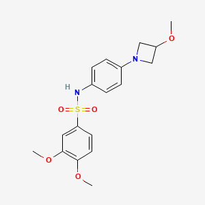 3,4-dimethoxy-N-(4-(3-methoxyazetidin-1-yl)phenyl)benzenesulfonamide - 2034423-58-8