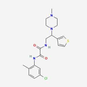 N'-(5-chloro-2-methylphenyl)-N-[2-(4-methylpiperazin-1-yl)-2-(thiophen-3-yl)ethyl]ethanediamide - 946247-61-6