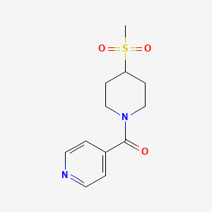 (4-(Methylsulfonyl)piperidin-1-yl)(pyridin-4-yl)methanone - 1448123-53-2