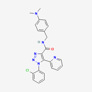 1-(2-chlorophenyl)-N-[4-(dimethylamino)benzyl]-5-pyridin-2-yl-1H-1,2,3-triazole-4-carboxamide - 1396764-82-1