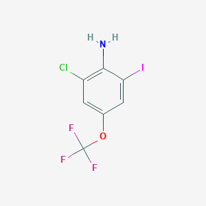 2-Chloro-6-iodo-4-(trifluoromethoxy)aniline - 1805237-24-4