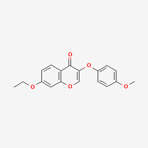 7-ethoxy-3-(4-methoxyphenoxy)-4H-chromen-4-one - 302950-99-8