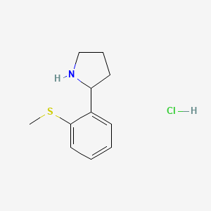 2-(2-(Methylthio)phenyl)pyrrolidine hydrochloride - 1998215-83-0