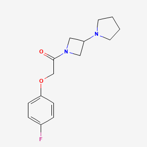 2-(4-Fluorophenoxy)-1-[3-(pyrrolidin-1-yl)azetidin-1-yl]ethan-1-one - 2309587-54-8