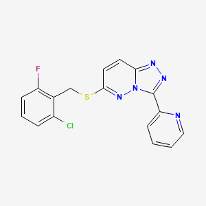 2-(6-{[(2-chloro-6-fluorophenyl)methyl]sulfanyl}-[1,2,4]triazolo[4,3-b]pyridazin-3-yl)pyridine - 868967-98-0