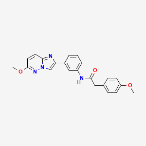 N-(3-(6-methoxyimidazo[1,2-b]pyridazin-2-yl)phenyl)-2-(4-methoxyphenyl)acetamide - 955597-81-6