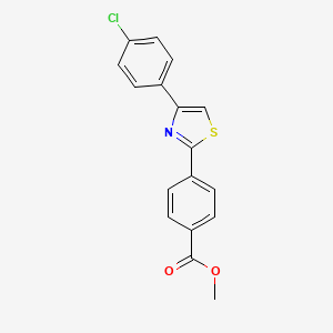 Methyl 4-[4-(4-chlorophenyl)-1,3-thiazol-2-yl]benzoate - 254911-05-2