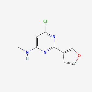 6-Chloro-2-(furan-3-yl)-N-methylpyrimidin-4-amine - 2383571-36-4