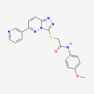 N-(4-methoxyphenyl)-2-{[6-(pyridin-3-yl)-[1,2,4]triazolo[4,3-b]pyridazin-3-yl]sulfanyl}acetamide - 891107-11-2