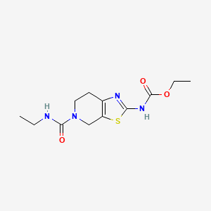 Ethyl (5-(ethylcarbamoyl)-4,5,6,7-tetrahydrothiazolo[5,4-c]pyridin-2-yl)carbamate - 1351607-94-7