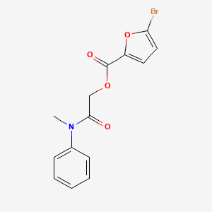 [Methyl(phenyl)carbamoyl]methyl 5-bromofuran-2-carboxylate - 386276-93-3