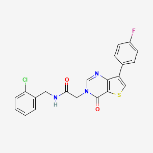 N-(2-chlorobenzyl)-2-[7-(4-fluorophenyl)-4-oxothieno[3,2-d]pyrimidin-3(4H)-yl]acetamide - 1207013-22-6