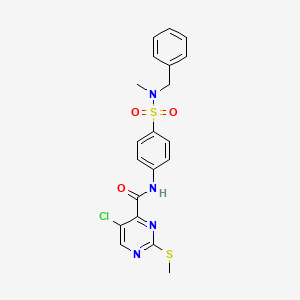 N-{4-[benzyl(methyl)sulfamoyl]phenyl}-5-chloro-2-(methylsulfanyl)pyrimidine-4-carboxamide - 833437-83-5