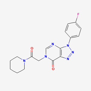 3-(4-fluorophenyl)-6-(2-oxo-2-(piperidin-1-yl)ethyl)-3H-[1,2,3]triazolo[4,5-d]pyrimidin-7(6H)-one - 847384-05-8