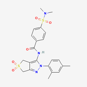 N-[2-(2,4-dimethylphenyl)-5,5-dioxo-2H,4H,6H-5lambda6-thieno[3,4-c]pyrazol-3-yl]-4-(dimethylsulfamoyl)benzamide - 450339-98-7