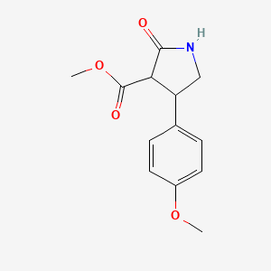 Methyl 4-(4-methoxyphenyl)-2-oxopyrrolidine-3-carboxylate - 100373-19-1