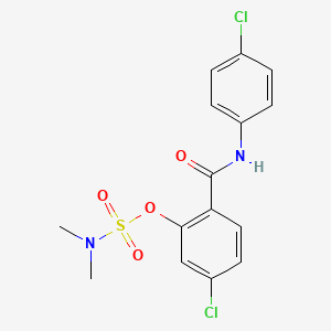 5-chloro-2-[(4-chloroanilino)carbonyl]phenyl-N,N-dimethylsulfamate - 400080-36-6