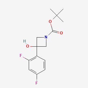 Tert-butyl 3-(2,4-difluorophenyl)-3-hydroxyazetidine-1-carboxylate - 1482460-15-0