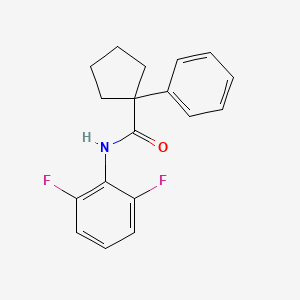 N-(2,6-difluorophenyl)-1-phenylcyclopentane-1-carboxamide - 1024502-93-9