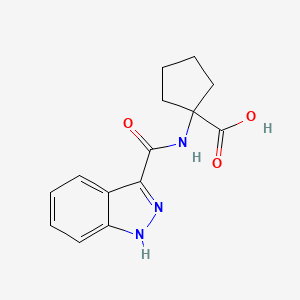 1-(2H-indazole-3-amido)cyclopentane-1-carboxylic acid - 1097127-74-6