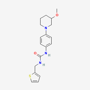 1-(4-(3-Methoxypiperidin-1-yl)phenyl)-3-(thiophen-2-ylmethyl)urea - 1798037-64-5