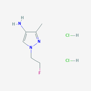 1-(2-Fluoroethyl)-3-methyl-1H-pyrazol-4-amine dihydrochloride - 1855907-13-9