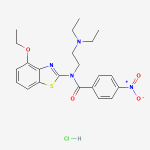 N-(2-(diethylamino)ethyl)-N-(4-ethoxybenzo[d]thiazol-2-yl)-4-nitrobenzamide hydrochloride - 1215555-19-3