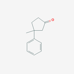 3-Methyl-3-phenylcyclopentan-1-one - 53750-06-4