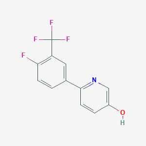 6-(4-Fluoro-3-(trifluoromethyl)phenyl)pyridin-3-ol - 1261963-05-6