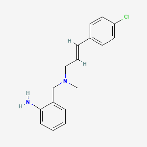 (E)-2-(((3-(4-Chlorophenyl)allyl)(methyl)amino)methyl)aniline - 1283519-36-7