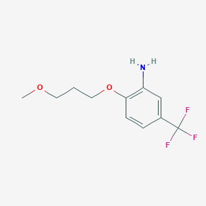 2-(3-Methoxypropoxy)-5-(trifluoromethyl)aniline - 946715-36-2