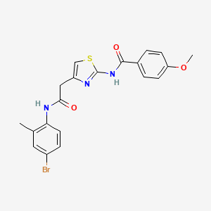 N-(4-{[(4-bromo-2-methylphenyl)carbamoyl]methyl}-1,3-thiazol-2-yl)-4-methoxybenzamide - 921835-68-9