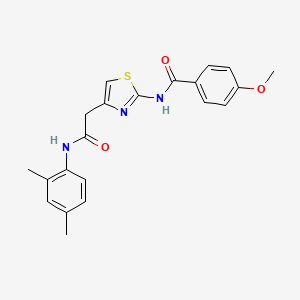 N-(4-{[(2,4-dimethylphenyl)carbamoyl]methyl}-1,3-thiazol-2-yl)-4-methoxybenzamide - 946305-43-7