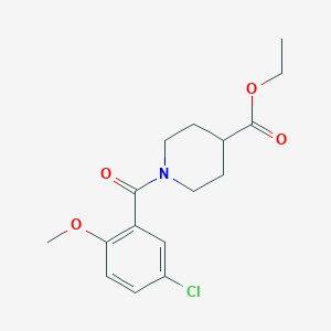 Ethyl 1-(5-chloro-2-methoxybenzoyl)piperidine-4-carboxylate - 