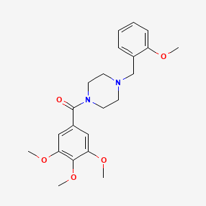 1-[(2-Methoxyphenyl)methyl]-4-(3,4,5-trimethoxybenzoyl)piperazine - 