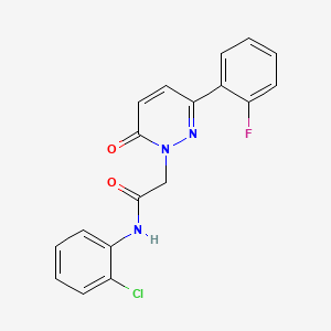 N-(2-chlorophenyl)-2-(3-(2-fluorophenyl)-6-oxopyridazin-1(6H)-yl)acetamide - 